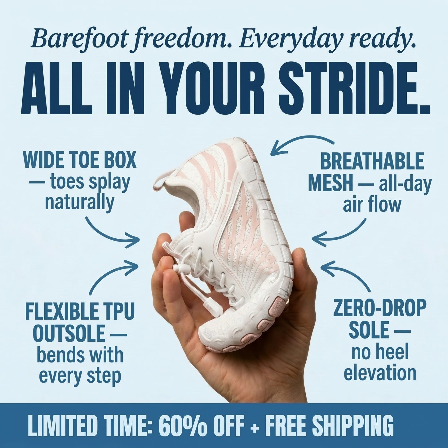 NaturaStep Pro – Zero-Drop & Ergonomic Barefoot Sneakers